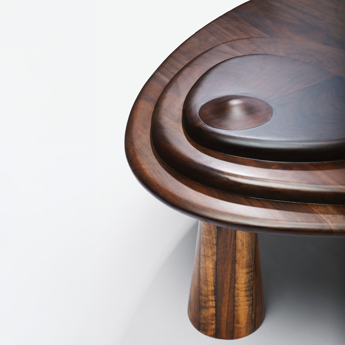 Détail des couches de bois superposées de Nègèbennan